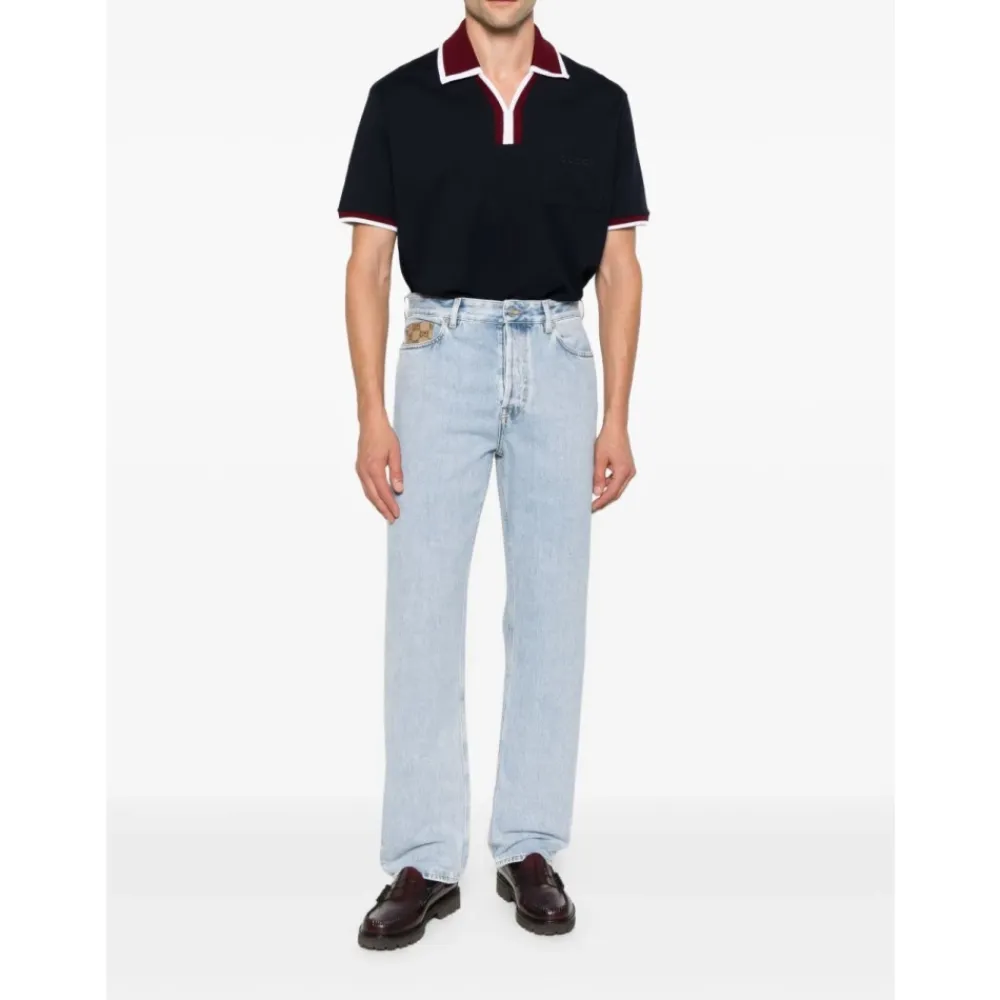 Jeans^Gucci Klar Denim Bomuld Jeans Blå