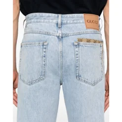 Jeans^Gucci Klar Denim Bomuld Jeans Blå