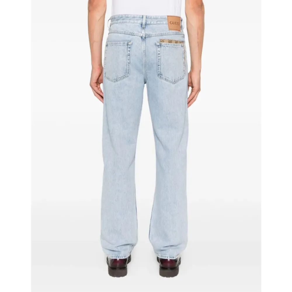 Jeans^Gucci Klar Denim Bomuld Jeans Blå