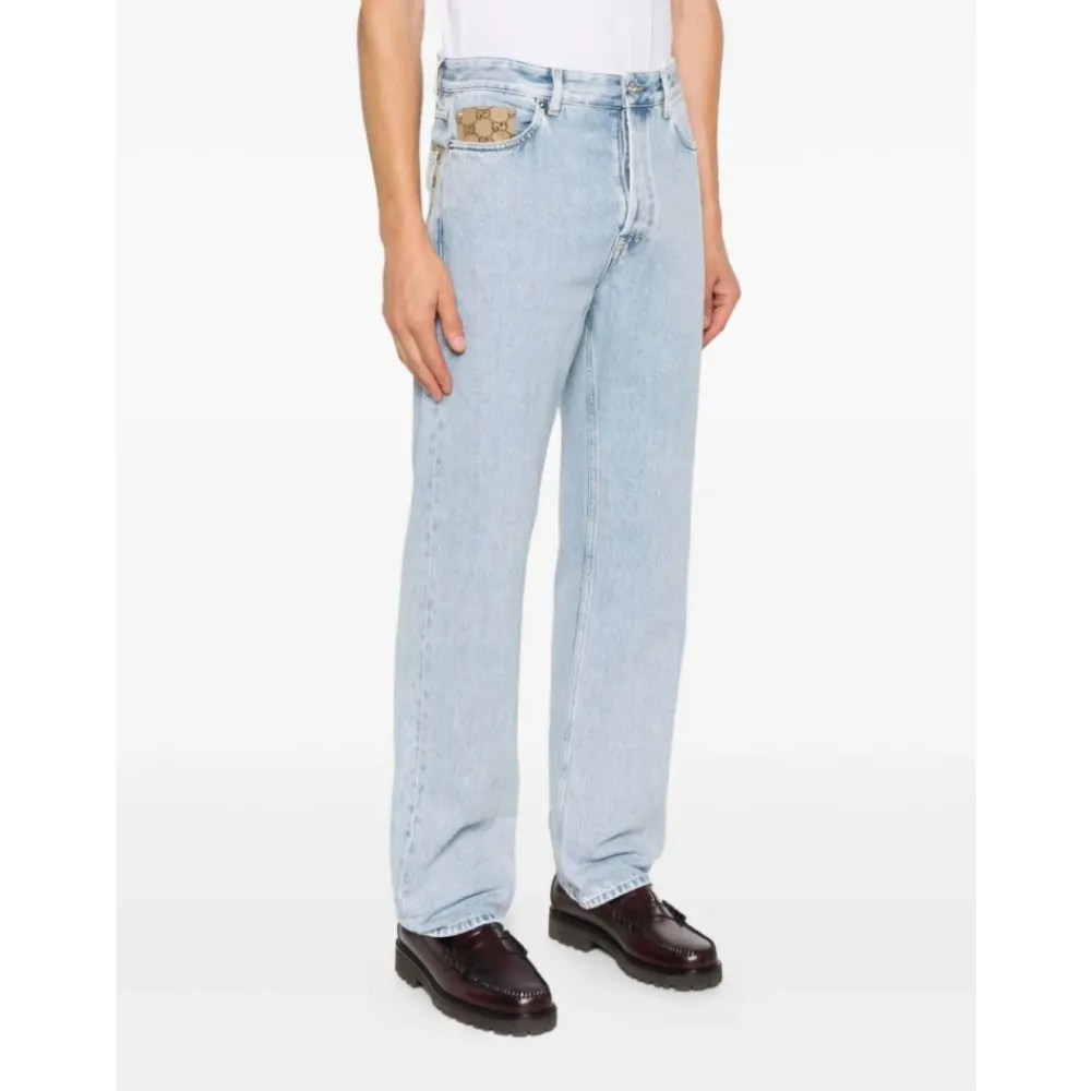 Jeans^Gucci Klar Denim Bomuld Jeans Blå