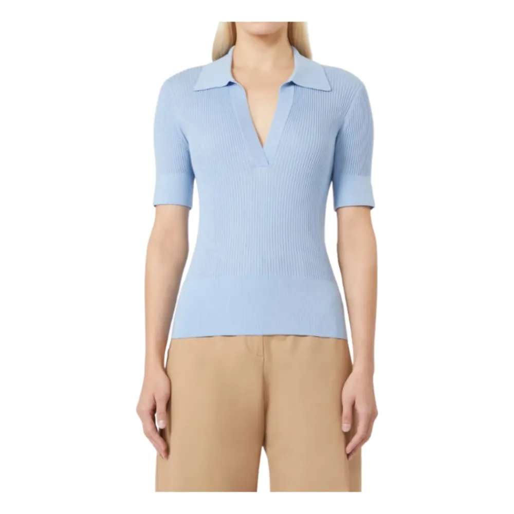Striktrøjer & Sweatere<Max Mara Studio Klar Trøje til Kvinder Blå