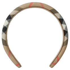 Hår Tilbehør^Burberry Klassisk Check Hovedbånd i Beige