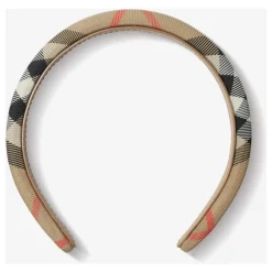 Hår Tilbehør^Burberry Klassisk Check Hovedbånd i Beige