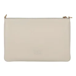 Clutch^PINKO Klassisk flad Pochette i Z14Q farve Hvid