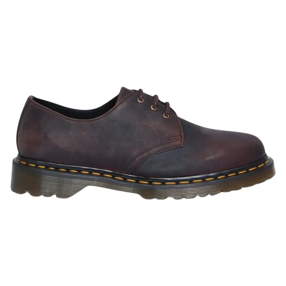 Business Sko^Dr. Martens Klassisk 3-øjet lædersko Brun