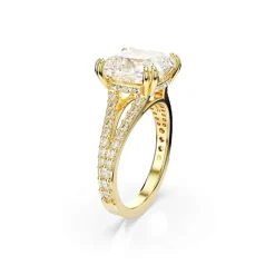 Smykker^Swarovski Klassisk Krystalring til hverdagsbrug Gul