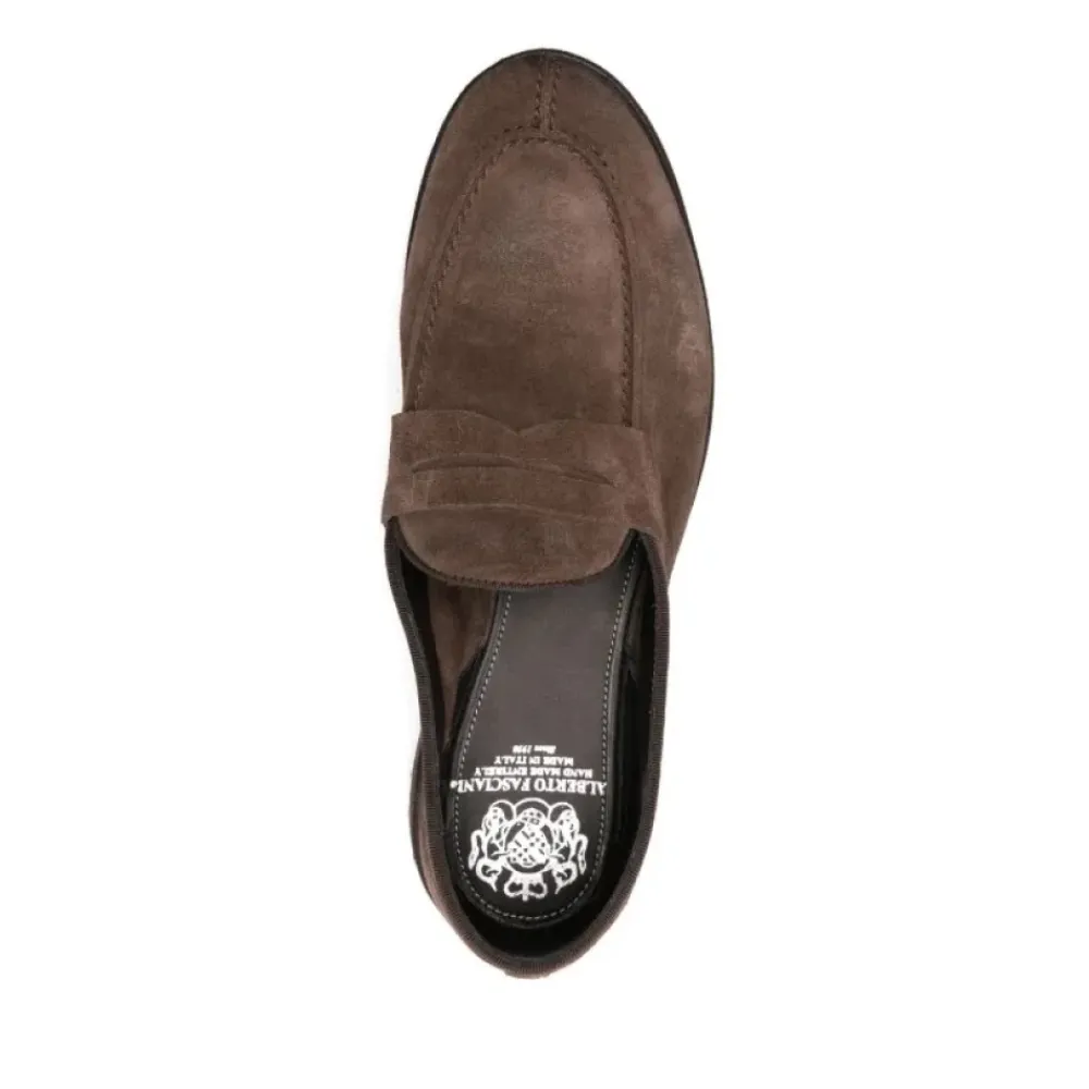 Loafers^Alberto Fasciani Klassisk læderloafer sko Brun
