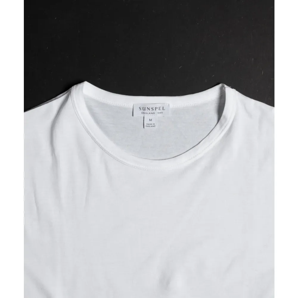 T-Shirts<Sunspel Klassisk T-shirt Hvid