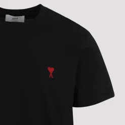 T-Shirts<Ami Paris Klassisk T-shirt Sort
