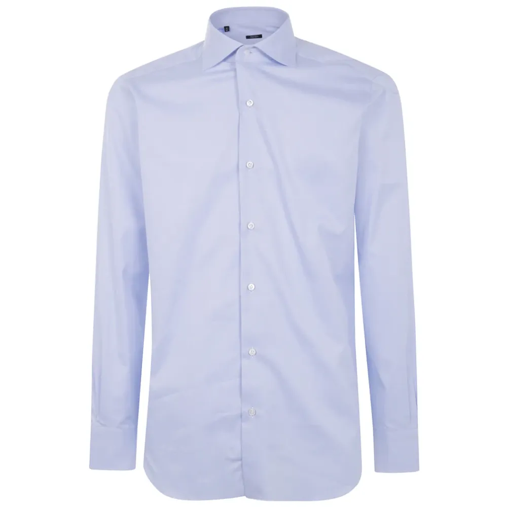 Skjorter^Barba Napoli Klassisk Twill Skjorte Blå