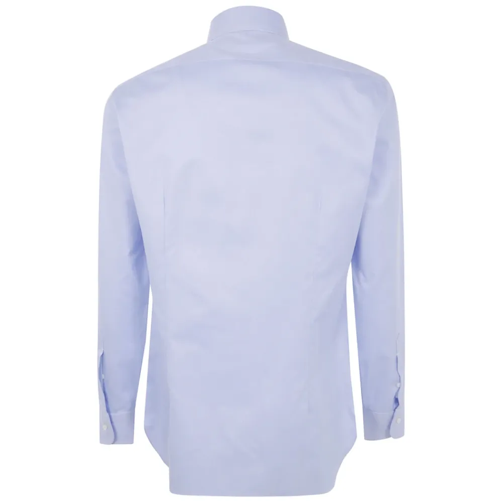 Skjorter^Barba Napoli Klassisk Twill Skjorte Blå