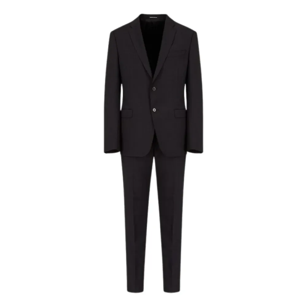 Jakkesæt<Emporio Armani Klassisk ulddragt Sort