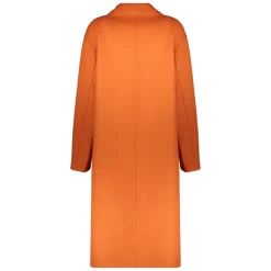 Frakker<Herno Klassisk uldfrakke med to lommer Orange