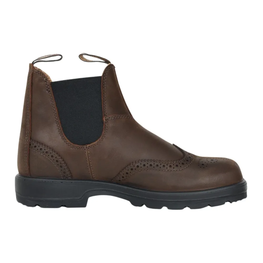 Chelsea Boots<Blundstone Klassiske Brogue Ankelstøvler Brun