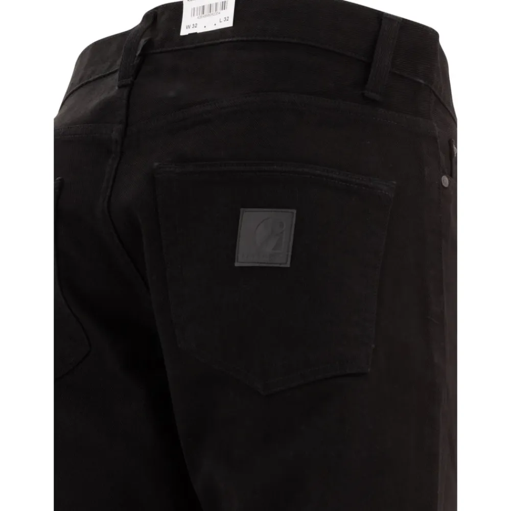 Jeans<Carhartt Wip Klassiske bukser med lige ben Sort