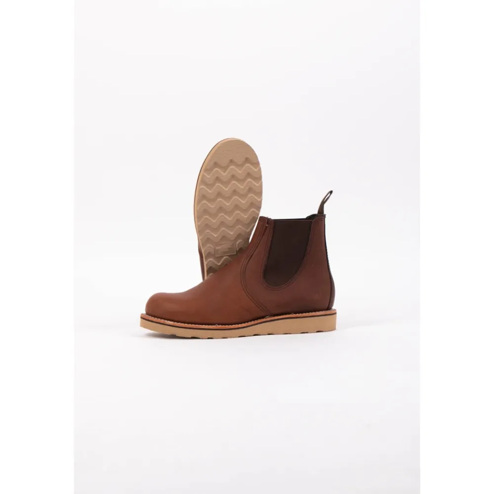 Chelsea Boots^Red Wing Shoes Klassiske Chelsea Amber Harness Støvler Brun