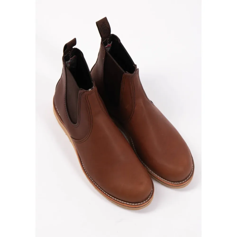 Chelsea Boots^Red Wing Shoes Klassiske Chelsea Amber Harness Støvler Brun