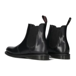 Chelsea Boots<Dr. Martens Klassiske Chelsea Boots Flora Læder Sort