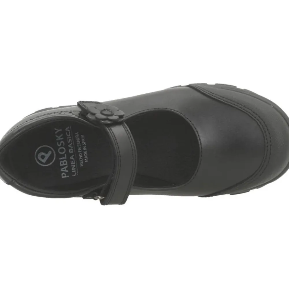 Pæne Sko<Pablosky Klassiske Dress Shoes med Velcro Strop Sort