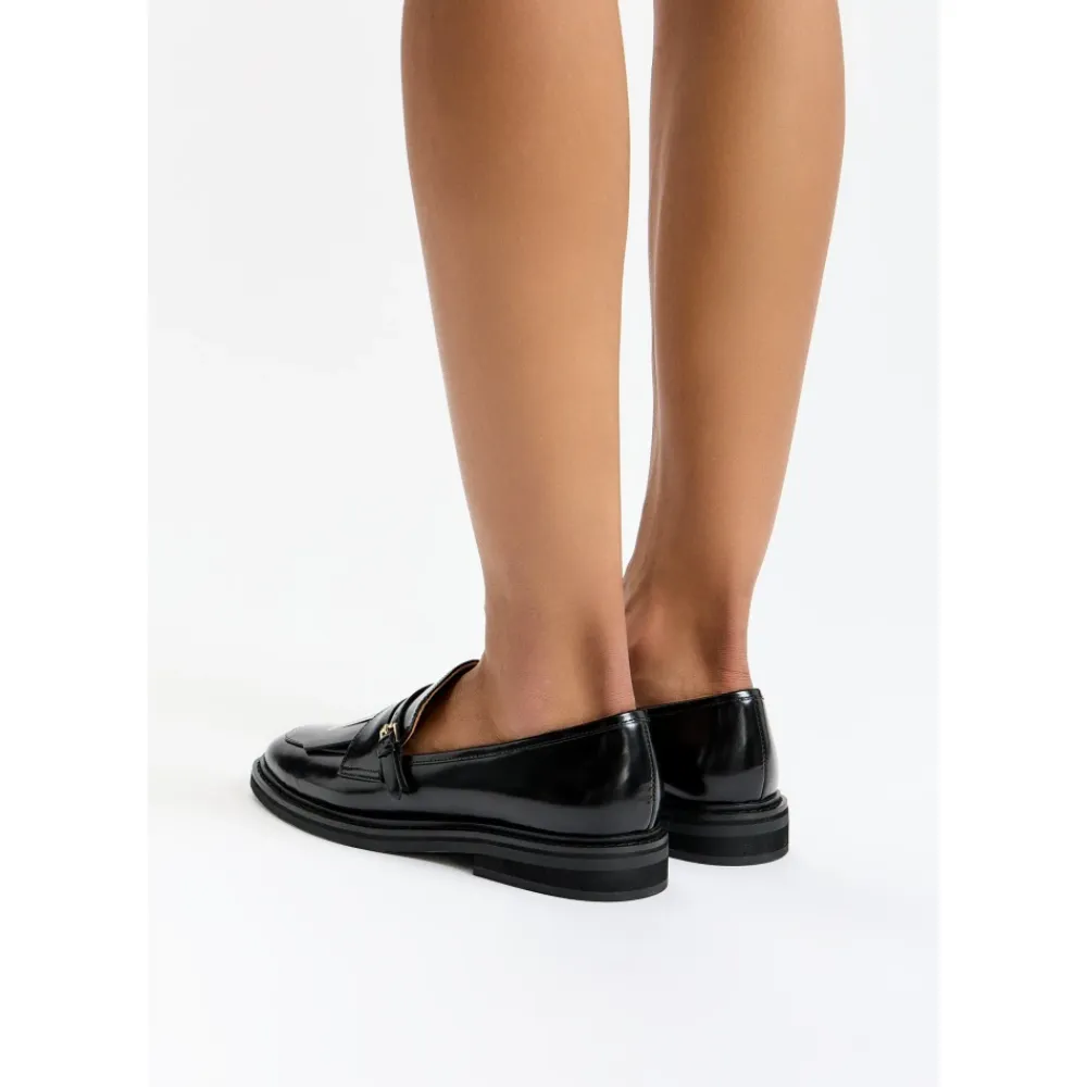 Loafers^Cesare Gaspari Klassiske frynsemokkasiner Sort