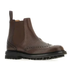 Chelsea Boots<Church's Klassiske Læderstøvler Brun
