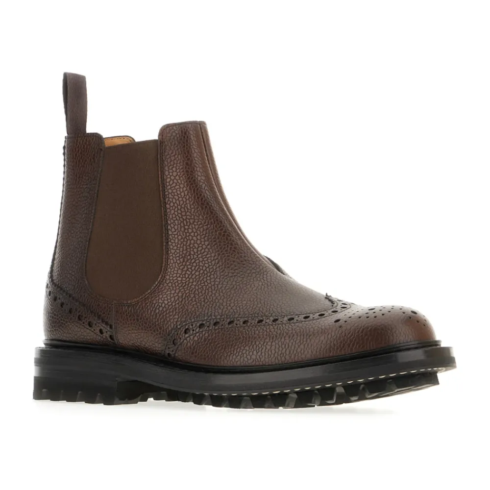 Chelsea Boots<Church's Klassiske Læderstøvler Brun