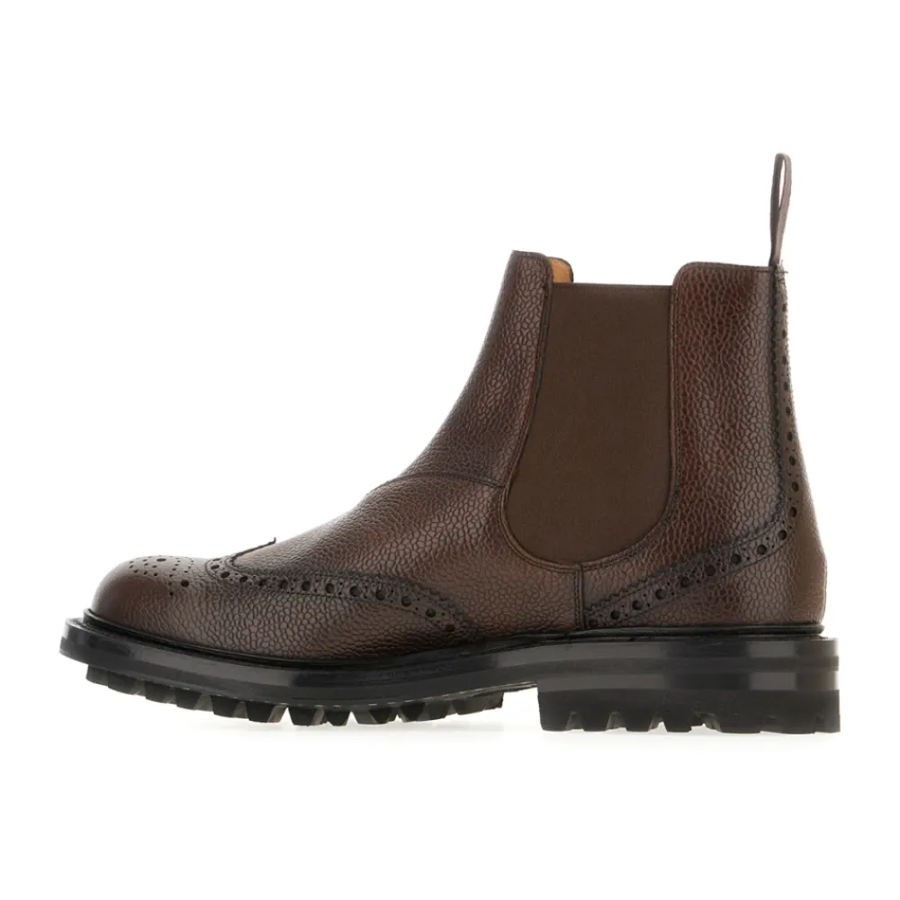 Chelsea Boots<Church's Klassiske Læderstøvler Brun