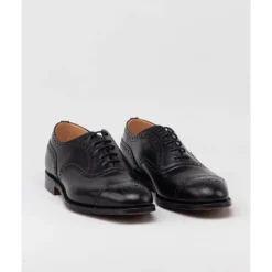 Business Sko^Church's Klassiske Oxford Brogue Sko Sort