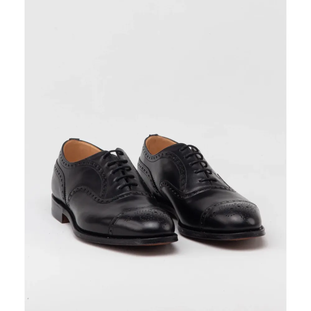 Business Sko^Church's Klassiske Oxford Brogue Sko Sort