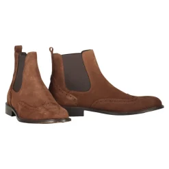 Chelsea Boots^Bruno Magli Klassiske Suede Chelsea-støvler Brun