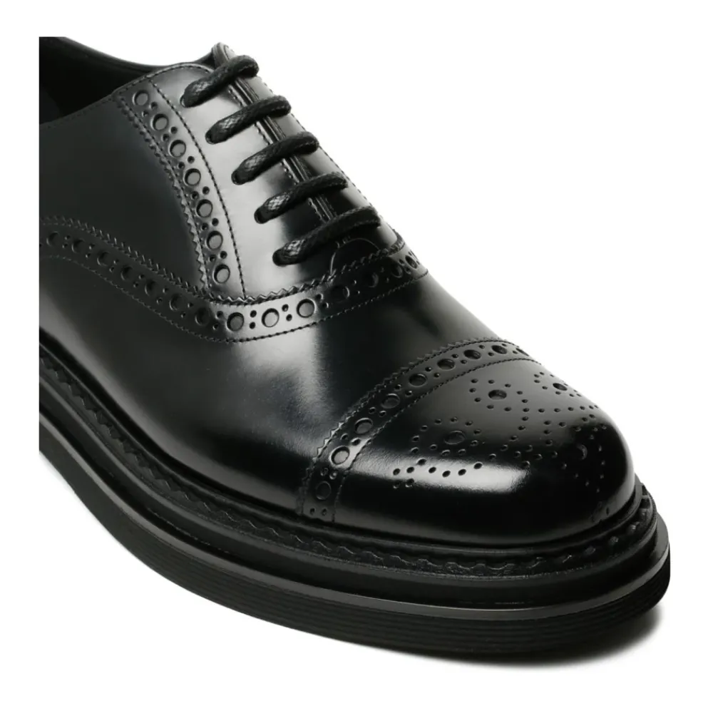Business Sko<Dolce & Gabbana Klassiske Wingtip Brogue Sko Sort