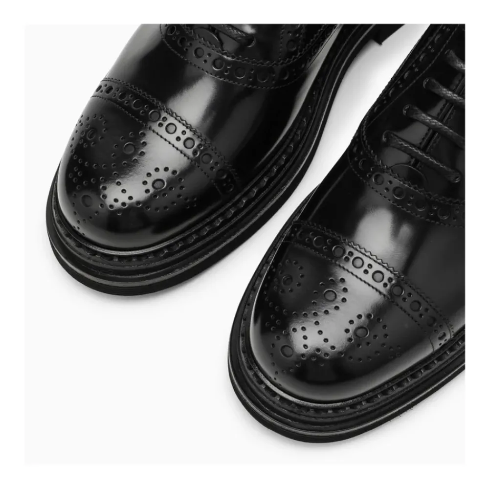 Business Sko<Dolce & Gabbana Klassiske Wingtip Brogue Sko Sort