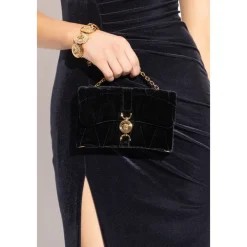 Clutch<Versace Kleio Quilted Mini Clutch Sort