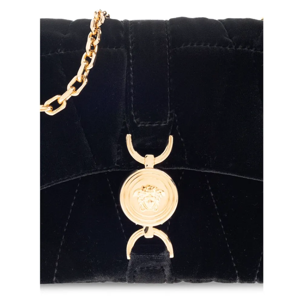 Clutch<Versace Kleio Quilted Mini Clutch Sort