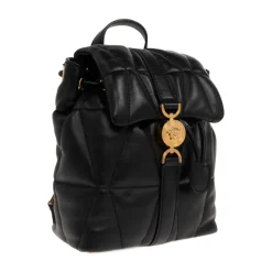 Rygsække^Versace Kleio Quilted Nappa Backpack Sort