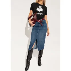 T-Shirts<Marant étoile Koldi T-shirt Sort