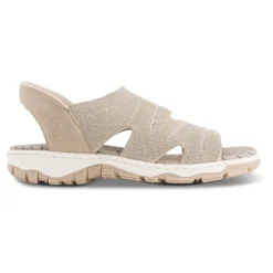 Sandaler<Rieker Komfort Sandal med Hands-Free Teknologi Beige