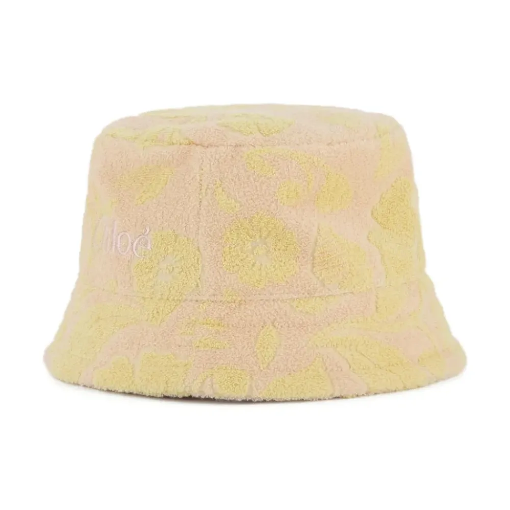 Huer & Kasketter<Chloé Kontrast Logo Broderet Hat Pink