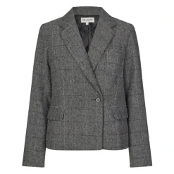 Jakker^Lollys Laundry Kort Grå Uld Blazer Sort