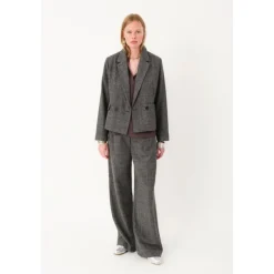 Jakker^Lollys Laundry Kort Grå Uld Blazer Sort