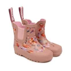 Gummistøvler^Angulus Kort Gummistøvle - Sommerfugleprint Pink