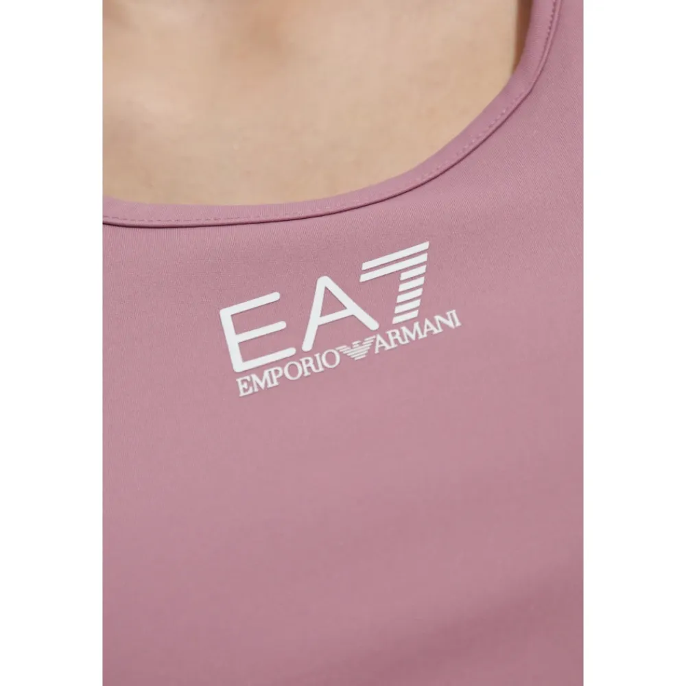 T-Shirts & Toppe^Emporio Armani EA7 Kort træningstop Pink