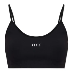 T-Shirts & Toppe<Off White Kort turtleneck top med stropper Sort
