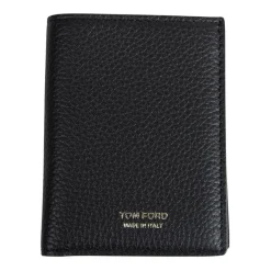 Punge & Kortholder<Tom Ford Kortholder i narvlæder Sort
