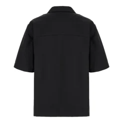 Skjorter^Gucci Kortærmet bomuldsskjorte Sort