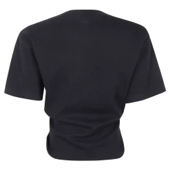 T-Shirts<Magda Butrym Kortærmet Crop Top Sort