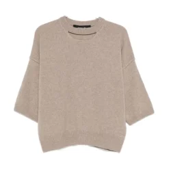 Striktrøjer & Sweatere<Federica Tosi Kortærmet sweater Beige