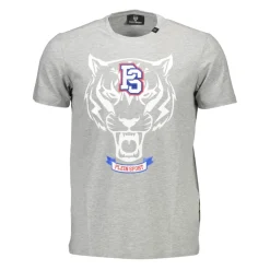 T-Shirts & Toppe<Plein Sport Kortærmet T-shirt med rund hals Grå