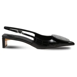 Pumps|Stiletter^Jacquemus Krokodilleeffekt Slingback Hæle Sort