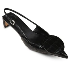 Pumps|Stiletter^Jacquemus Krokodilleeffekt Slingback Hæle Sort